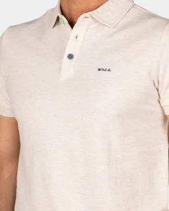 Solid Cotton Beige Polo
