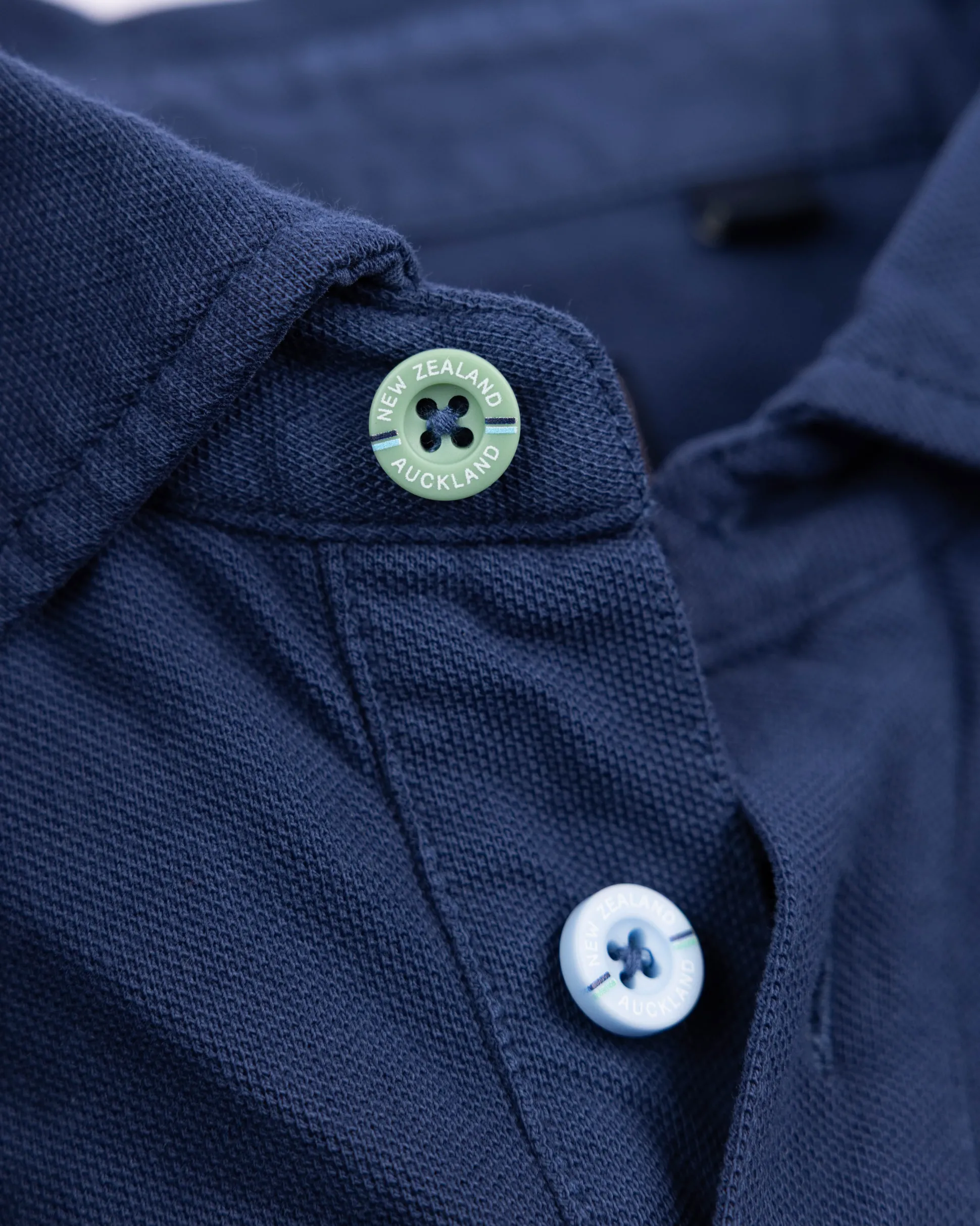 Solid Cotton Blue Polo