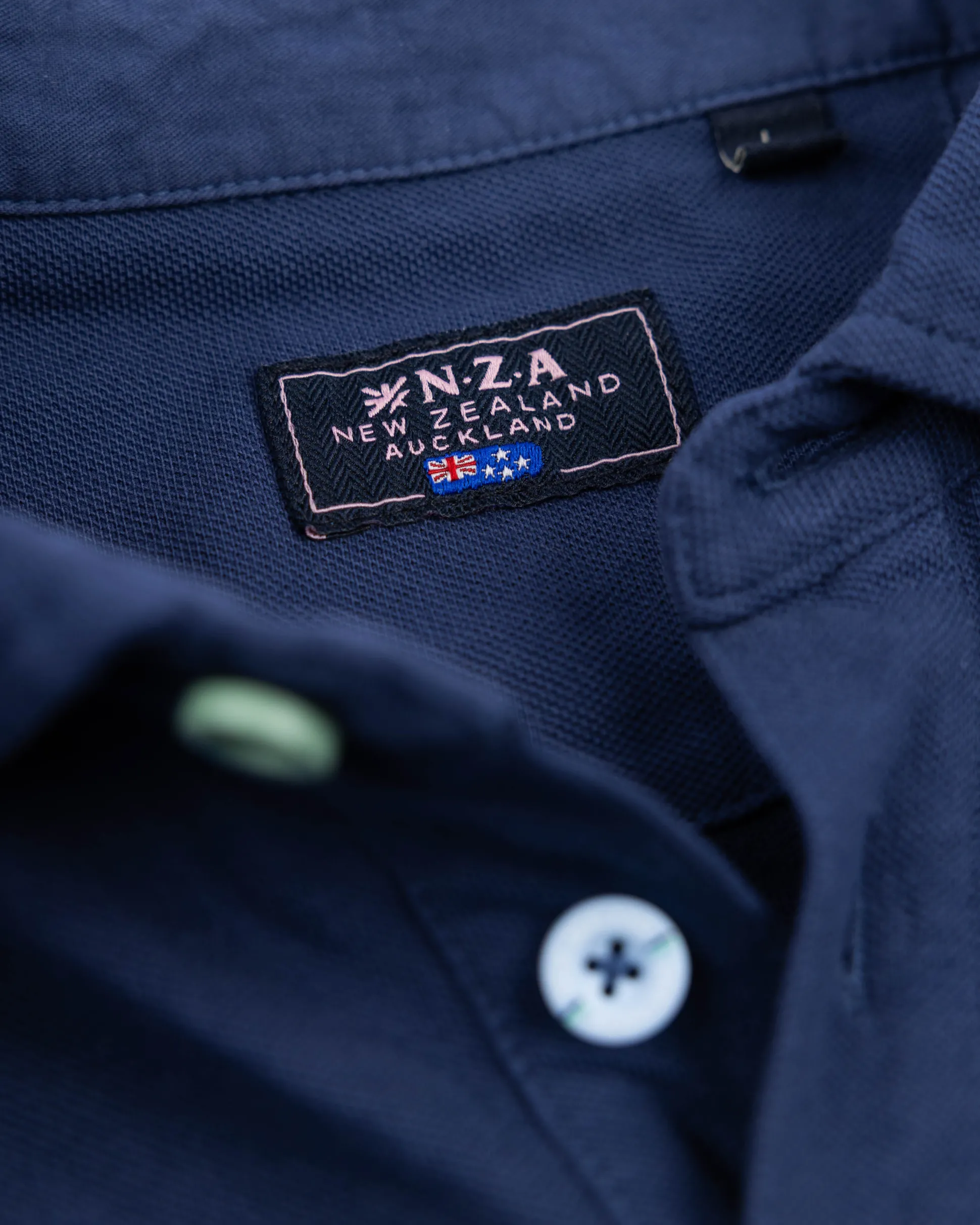 Solid Cotton Blue Polo