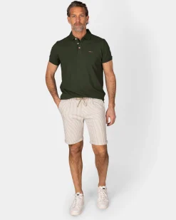 Solid Cotton Dark Green Polo