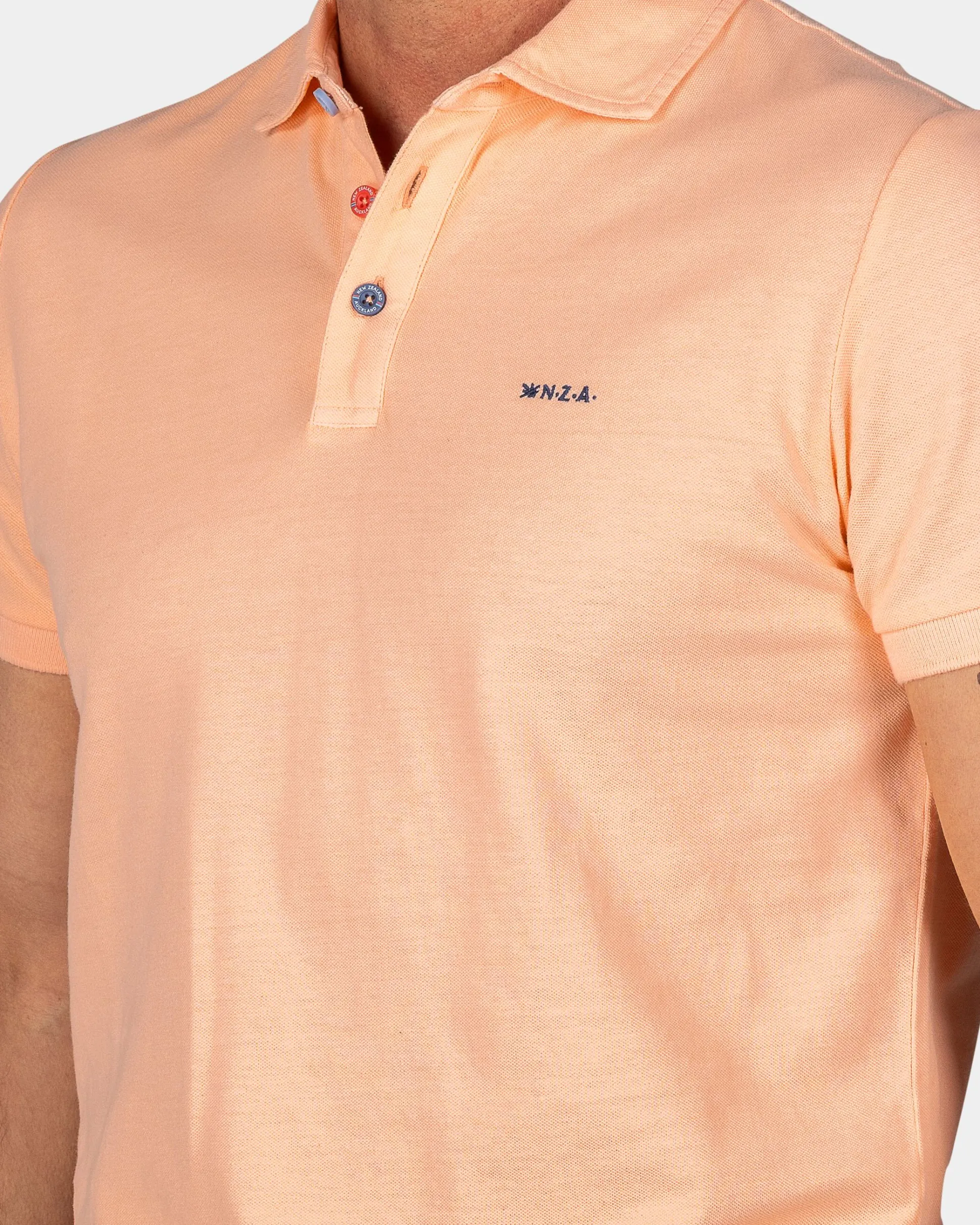Solid Cotton Light Orange Polo