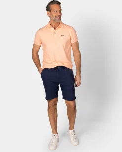 Solid Cotton Light Orange Polo