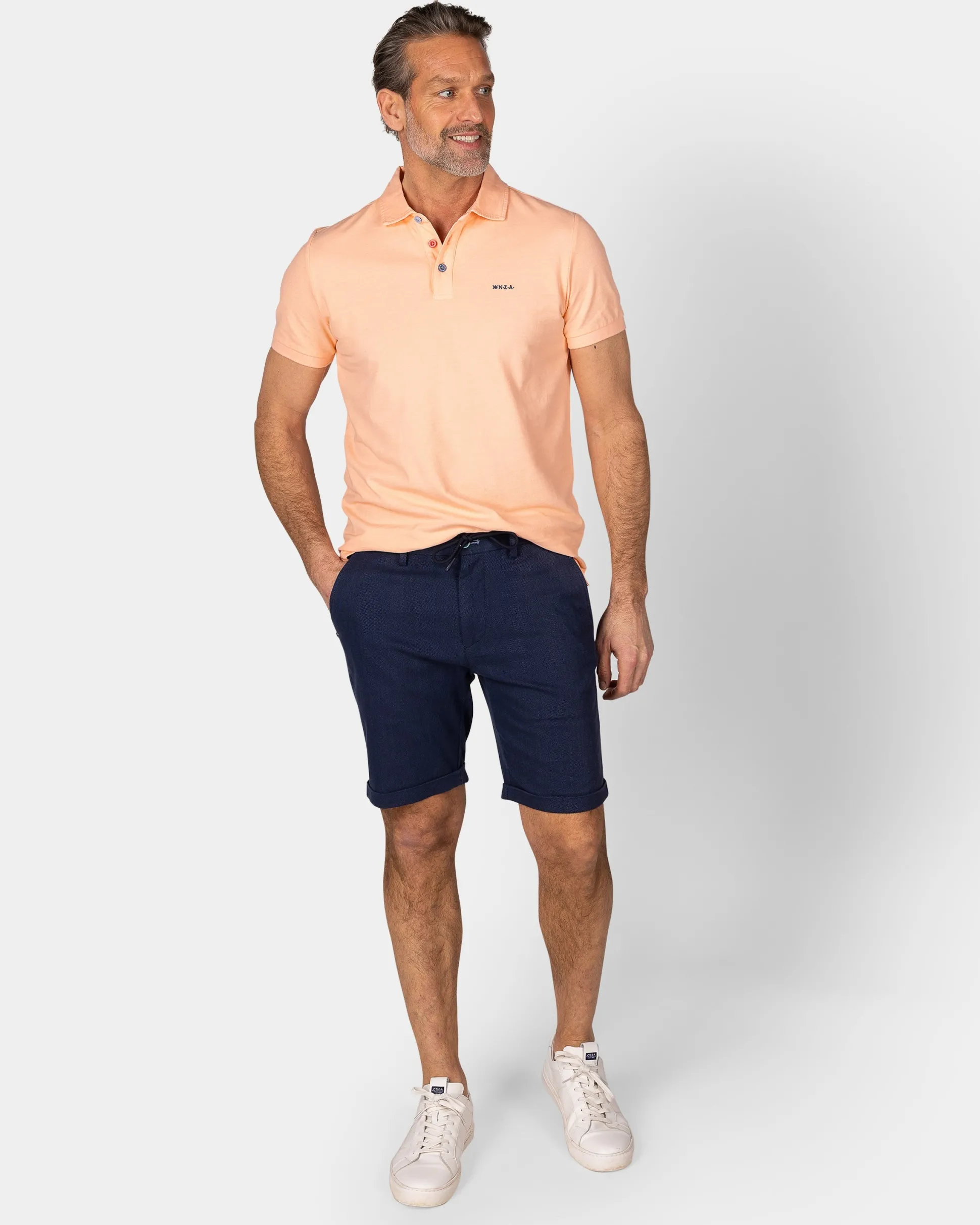 Solid Cotton Light Orange Polo