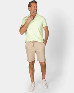 Solid Cotton Mint Green Polo