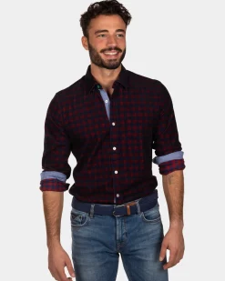 Sparrow corduroy shirt - Cardinal Red