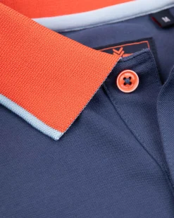 Sportive solid coloured polo - Dusk Navy