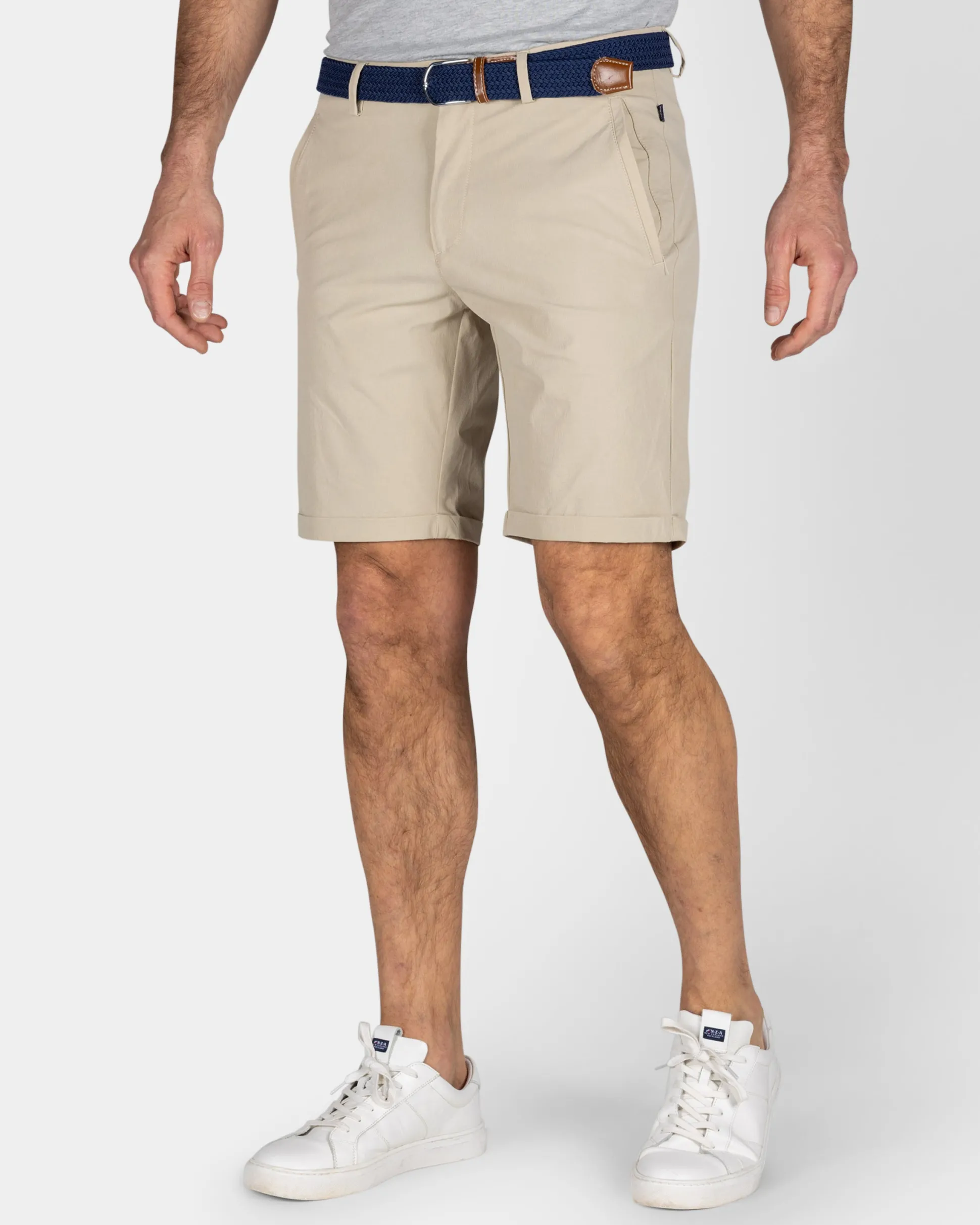 Sporty Sand-Colored Shorts