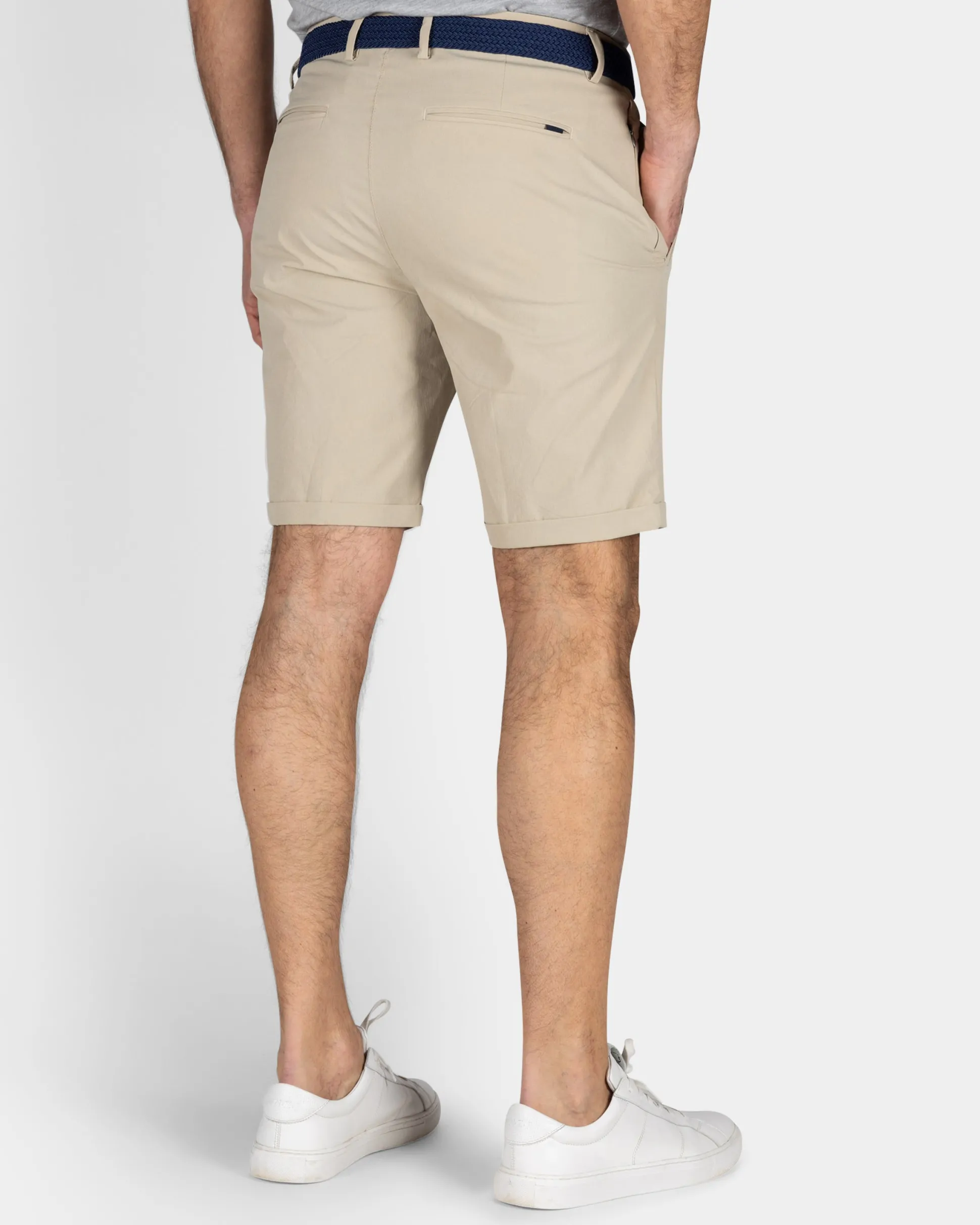 Sporty Sand-Colored Shorts