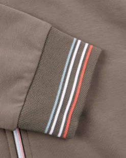 Stretch cardigan with accent tipping - Misty Army