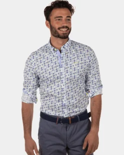 Stretch shirt Onslow - White Multicolour