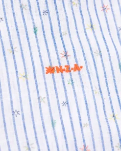 Striped linen shirt - White Multicolour
