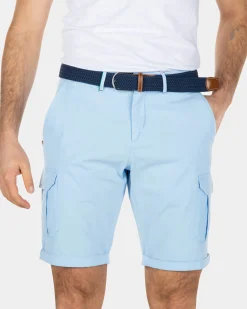 Sturdy cotton cargo shorts - Bright Sky