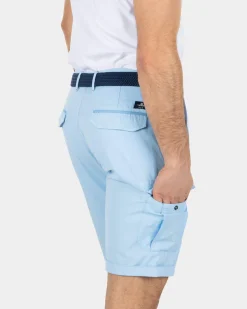 Sturdy cotton cargo shorts - Bright Sky