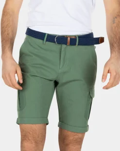 Sturdy cotton cargo shorts - Active Army