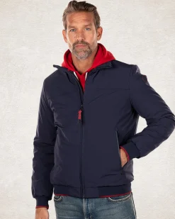 Water repellent bomber jacket Blue - Pitch navy