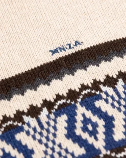 Winter knitted jumper Fraser - Sea Silt Sand