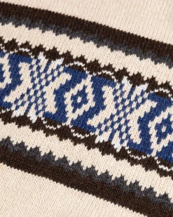 Winter knitted jumper Fraser - Sea Silt Sand